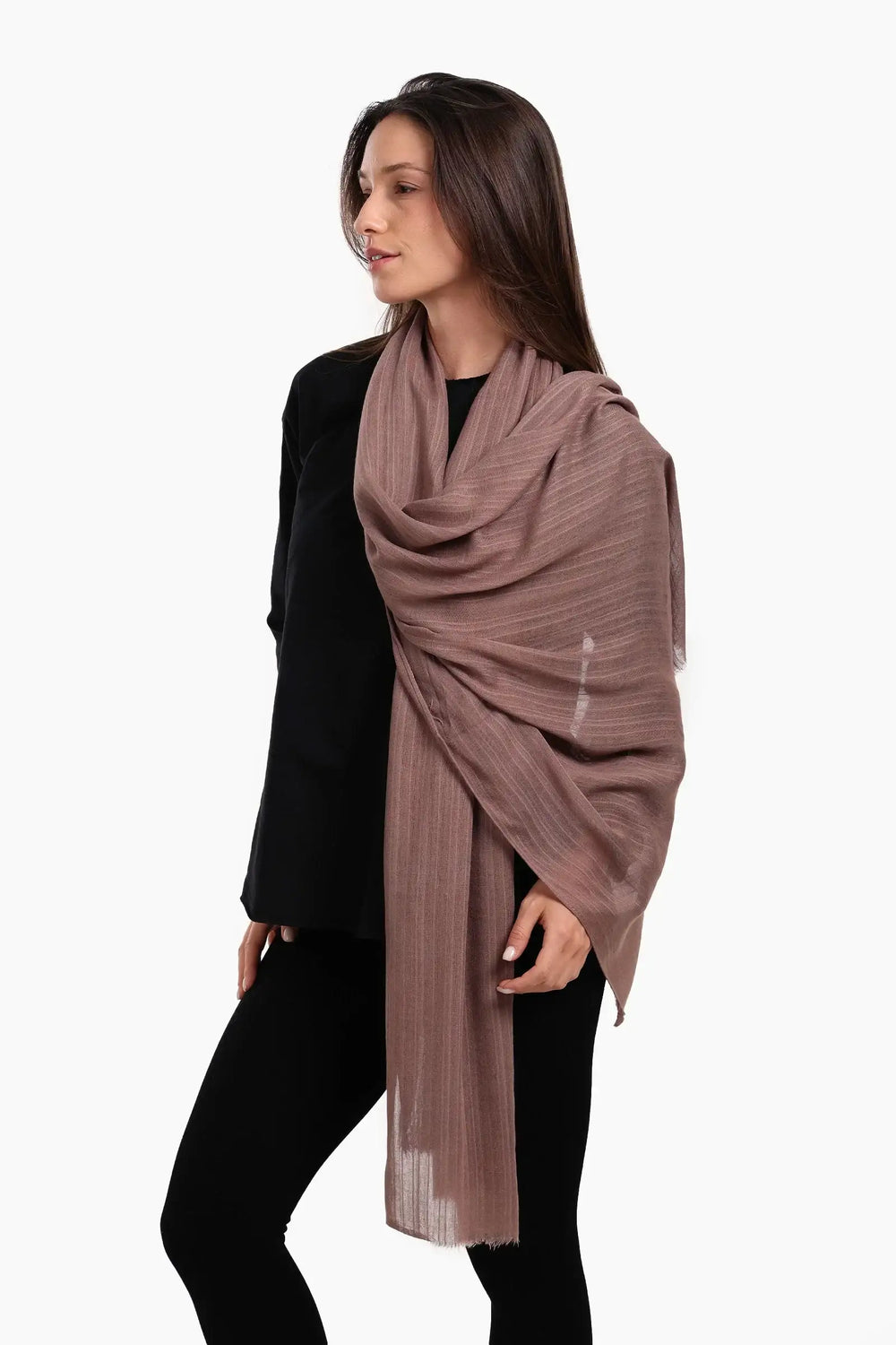 Striped Cotton Scarf