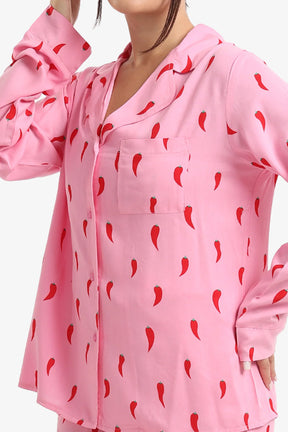 Pepper Print Relaxed Pyjama Set