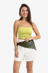 Front Cut Out Waist Top