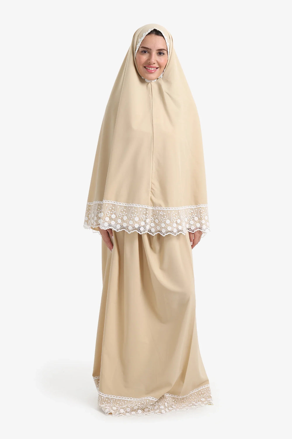 Prayer Set with Lace Trim