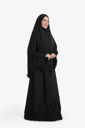 طقم صلاة بتفاصيل دانتيل