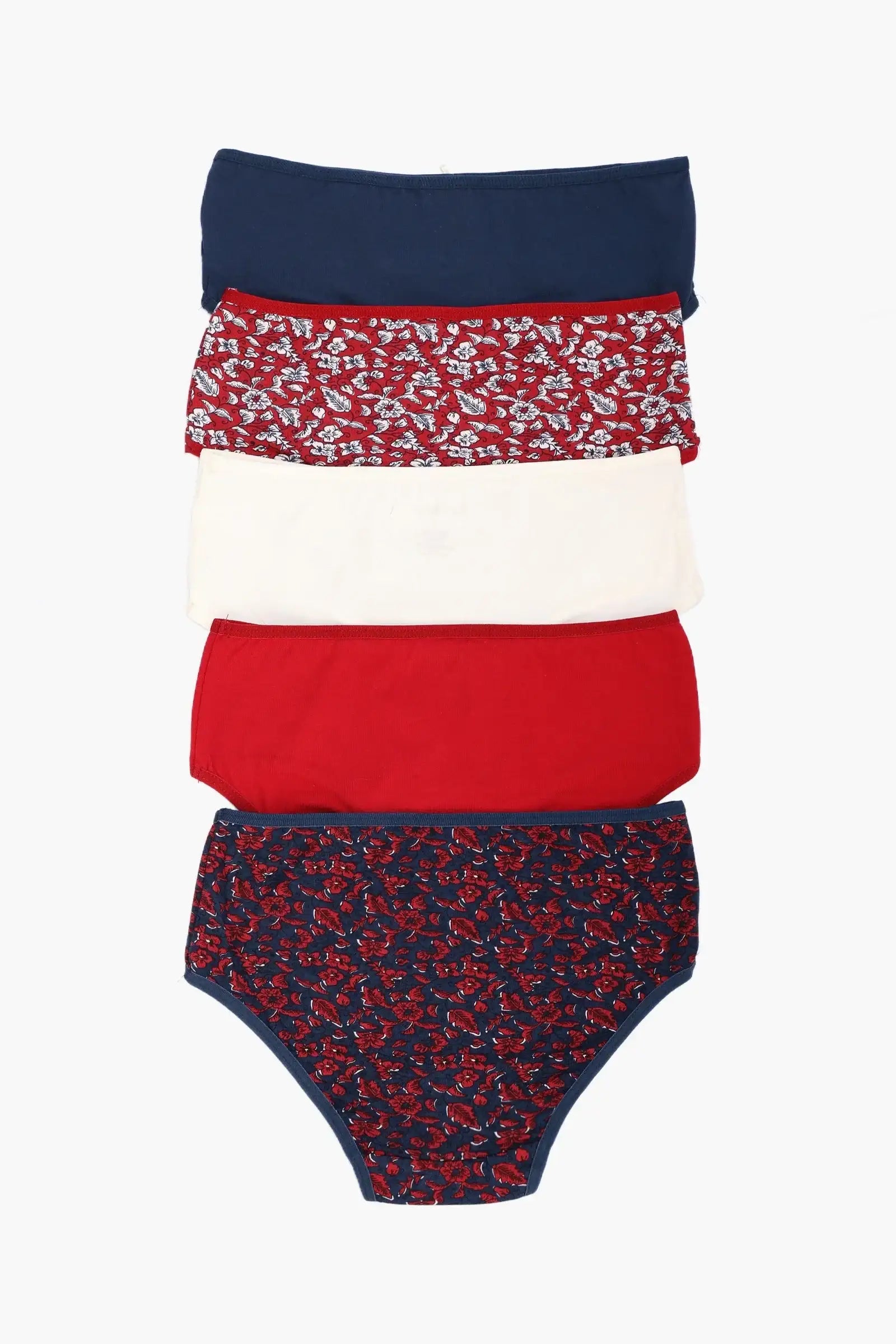 Pack of 5 Colored Brief Panties