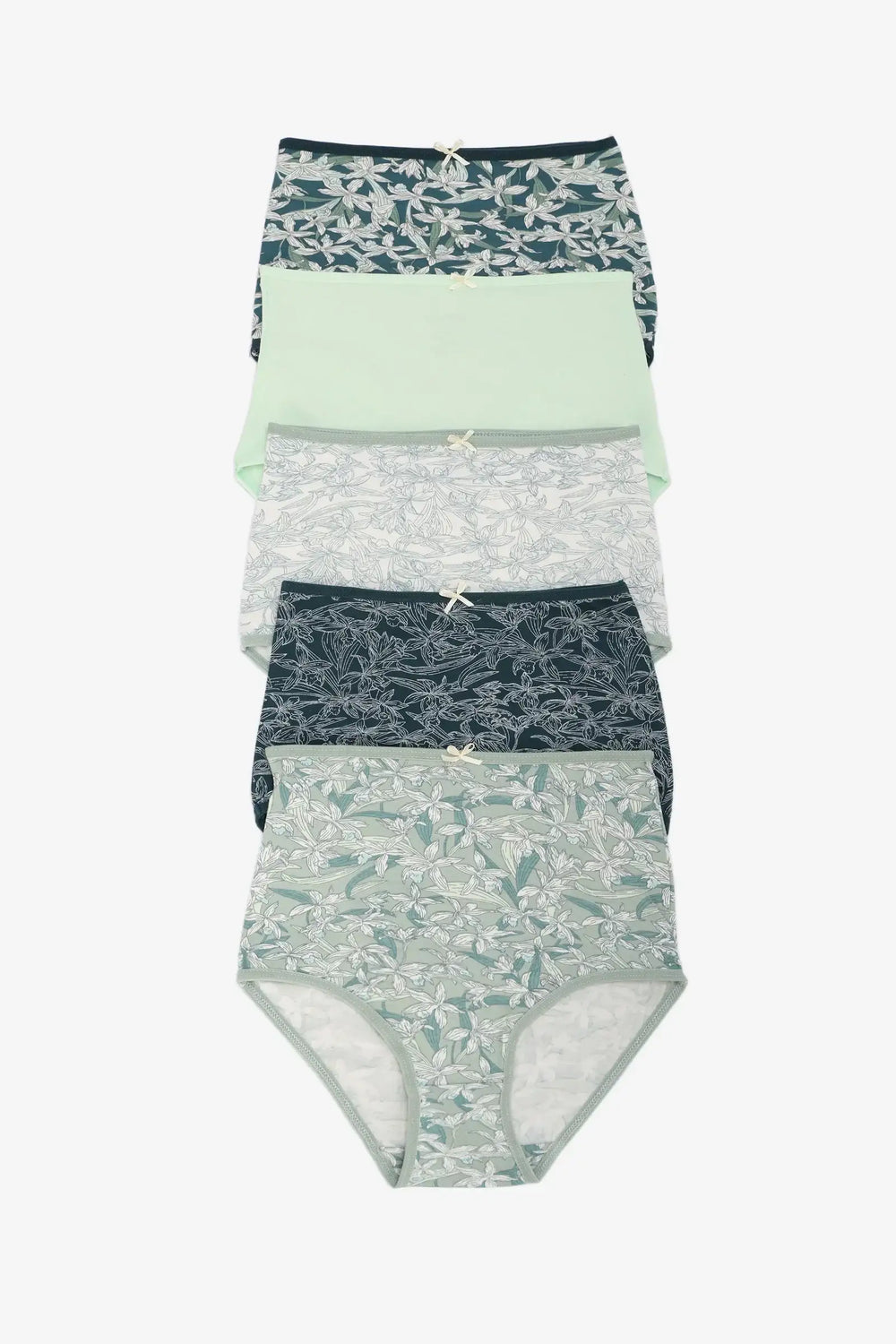 Pack of 5 Colored Full Brief Panties