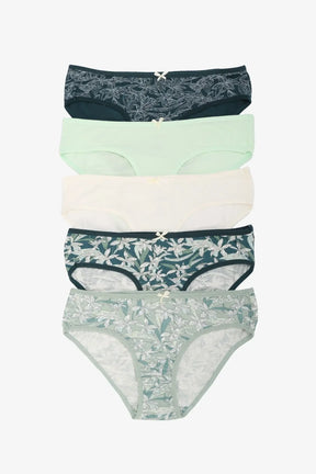 Pack of 5 Colored Bikini Panties