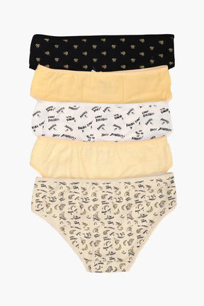 Pack of 5 Colored Bikini Panties