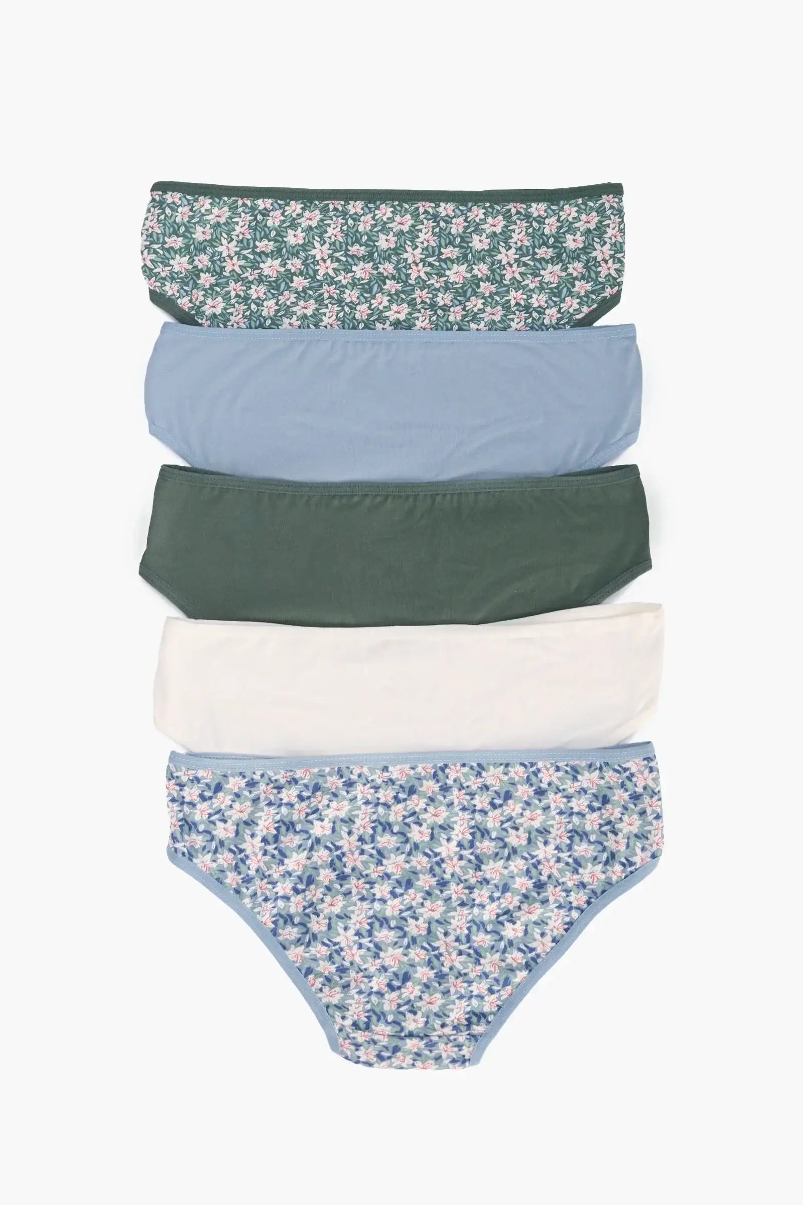 Pack of 5 Colored Bikini Panties