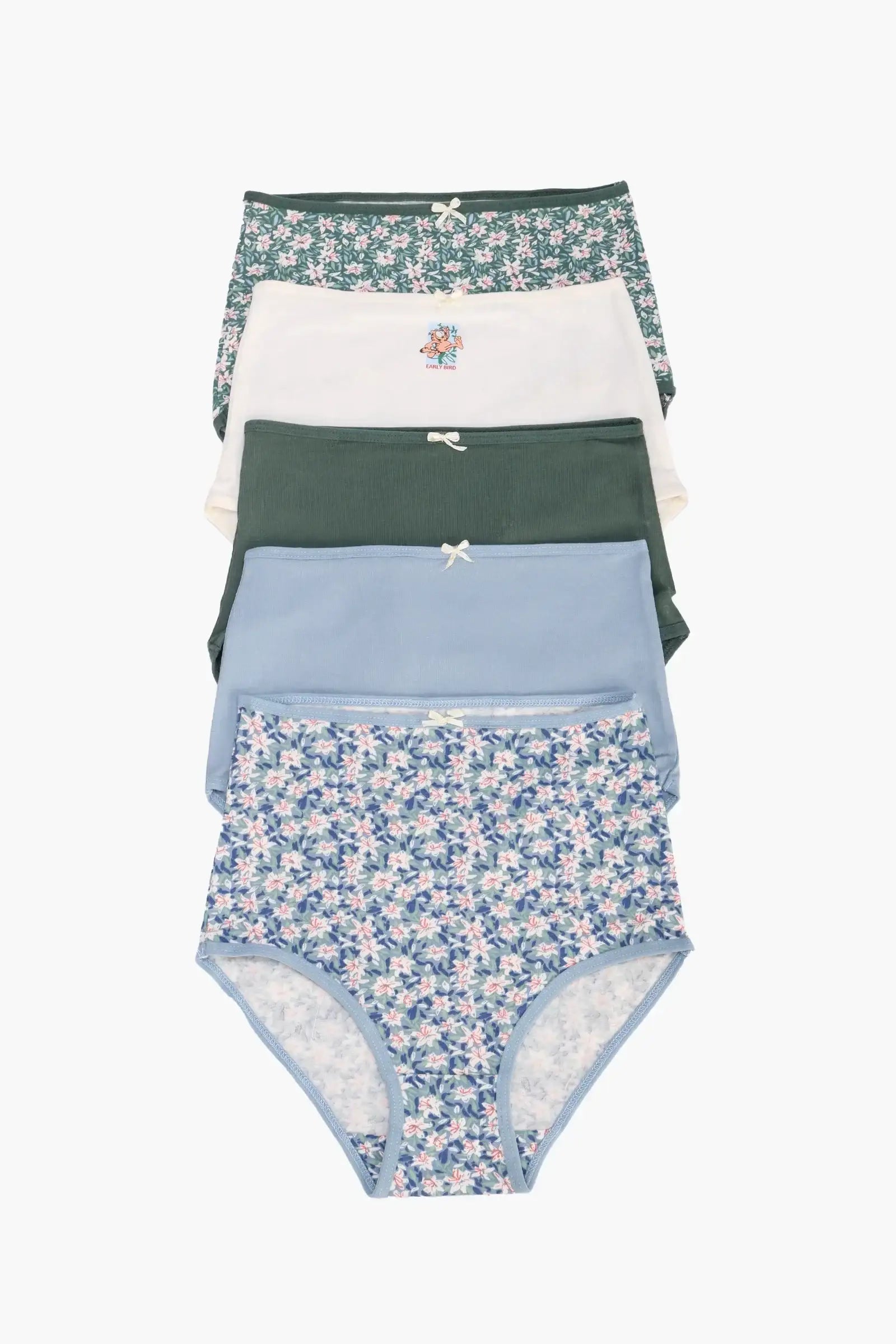 Pack of 5 Colored Full Brief Panties
