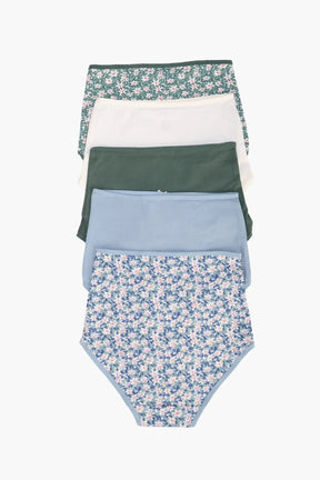 Pack of 5 Colored Full Brief Panties