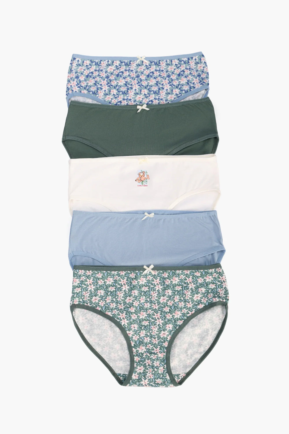Pack of 5 Girly Brief Panties