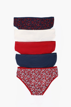 Pack of 5 Colored Bikini Panties
