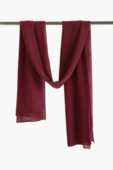 Solid Pattern Chiffon Scarf