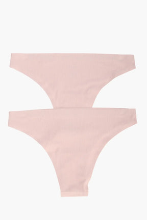 Seamless Ribbed Bikini Panties - 2 Pcs