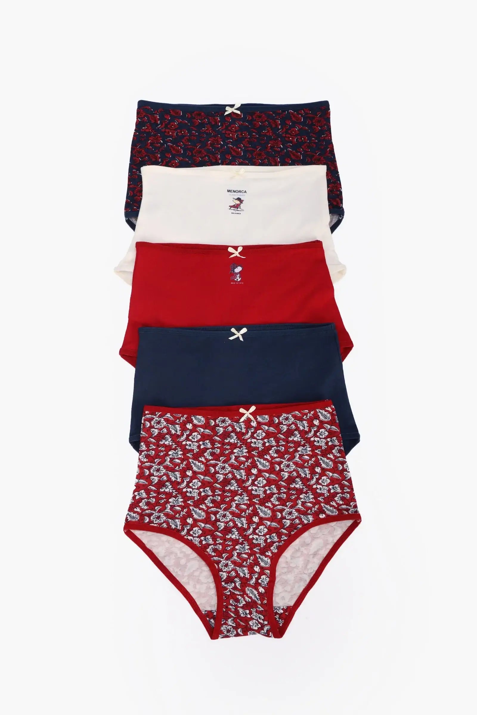 Pack of 5 Colored Full Brief Panties