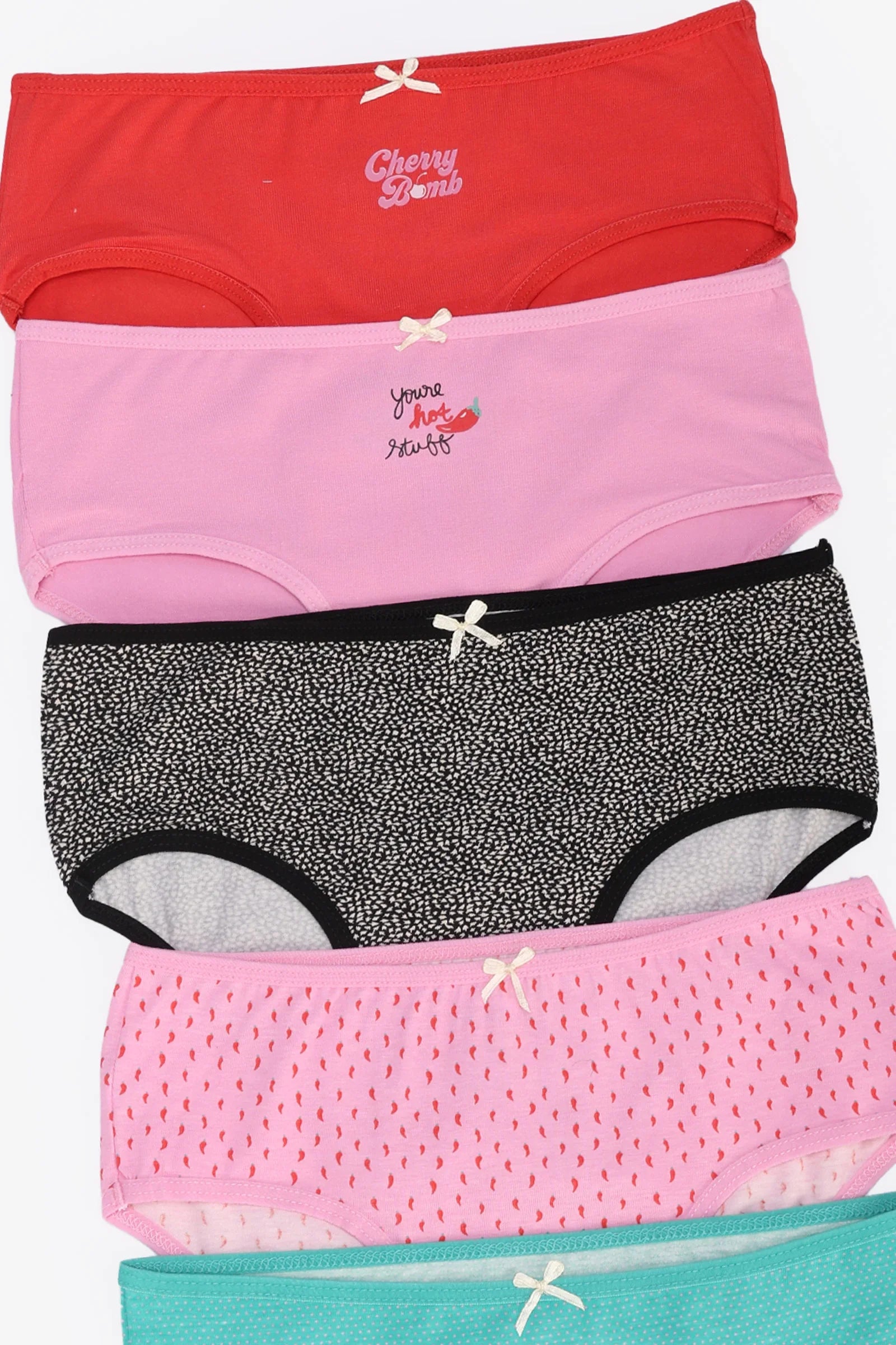 Pack of 5 Colored Brief Panties