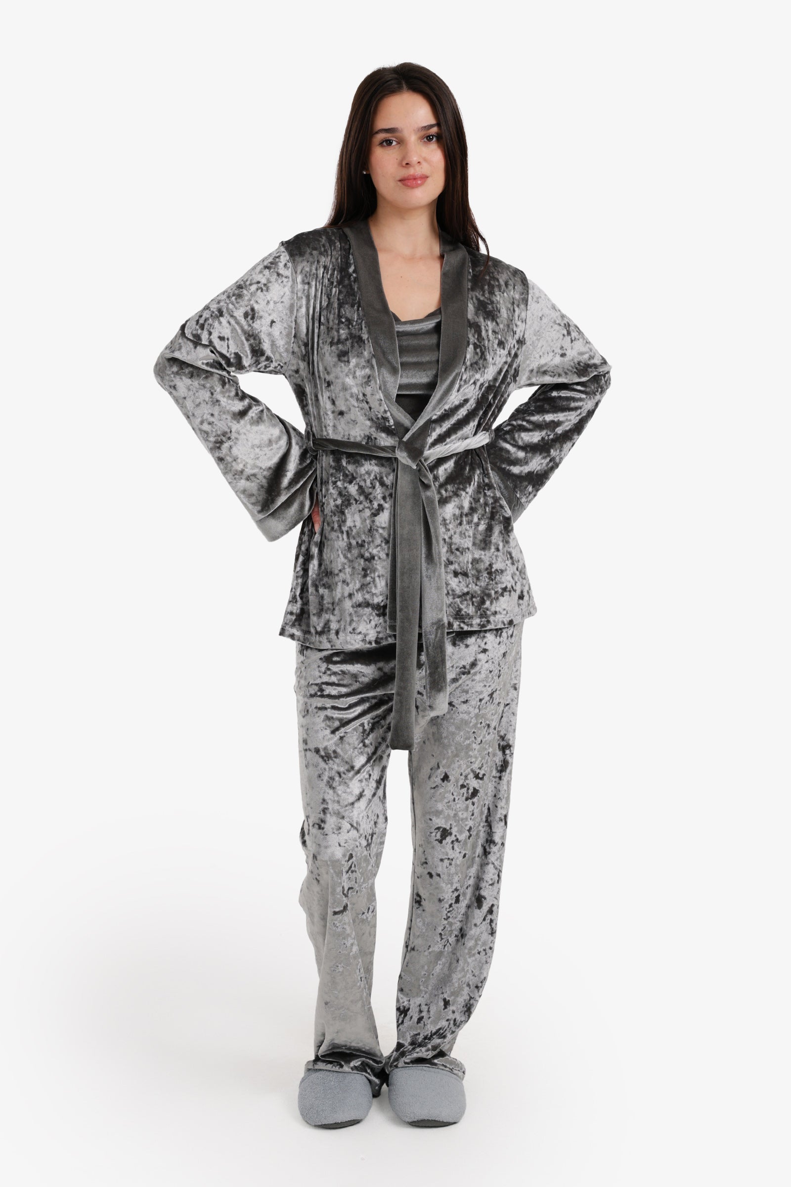 Velvet 3-Piece Pyjama Set