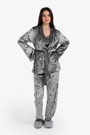 Velvet 3-Piece Pyjama Set