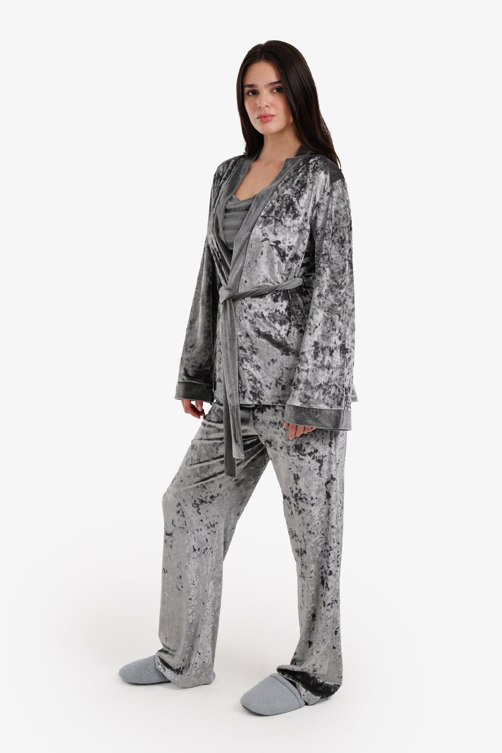Velvet 3-Piece Pyjama Set