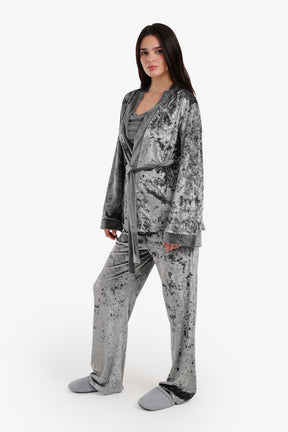 Velvet 3-Piece Pyjama Set