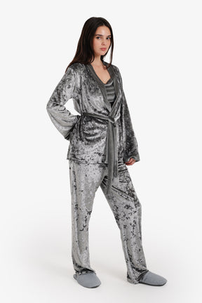 Velvet 3-Piece Pyjama Set