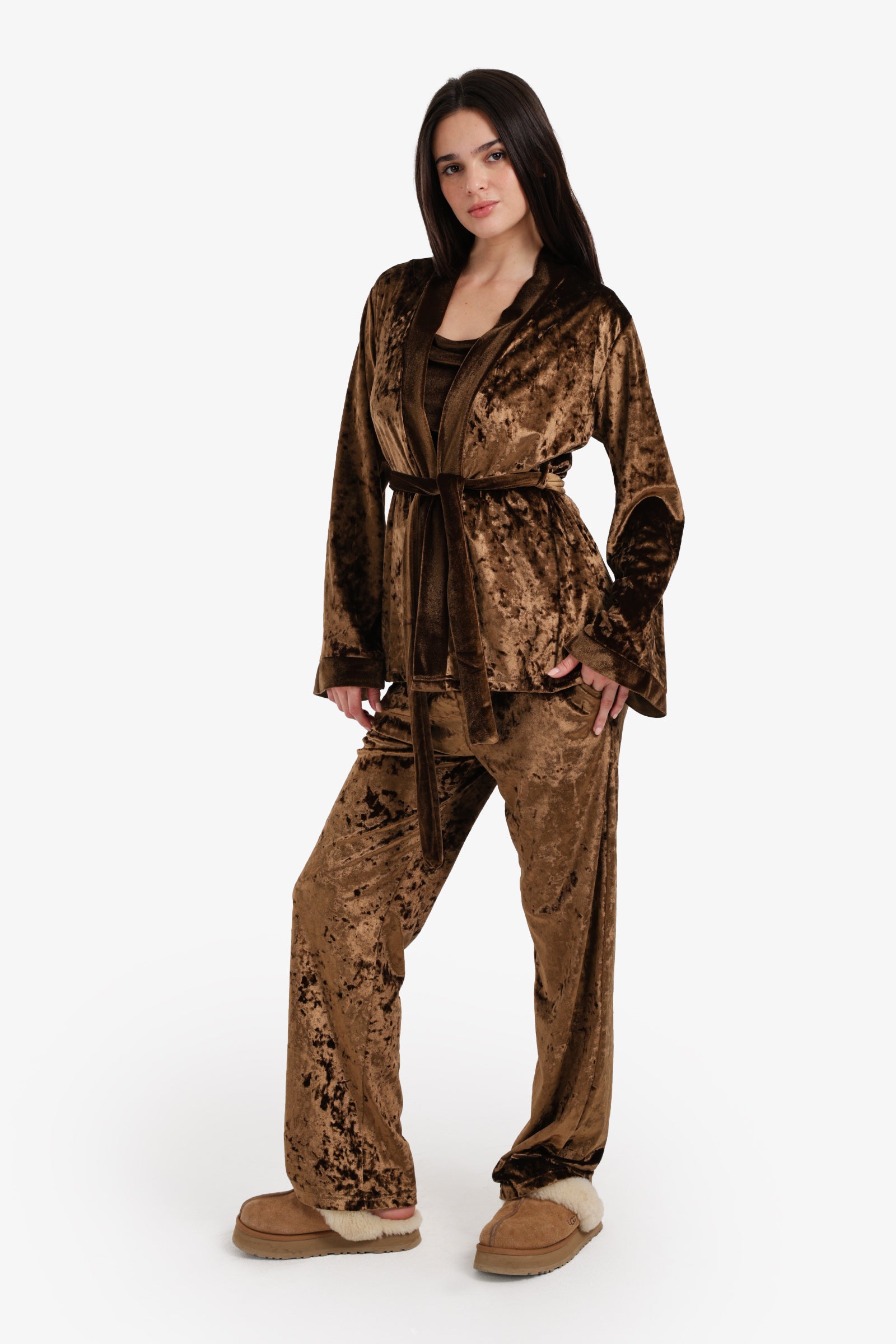 Velvet 3-Piece Pyjama Set