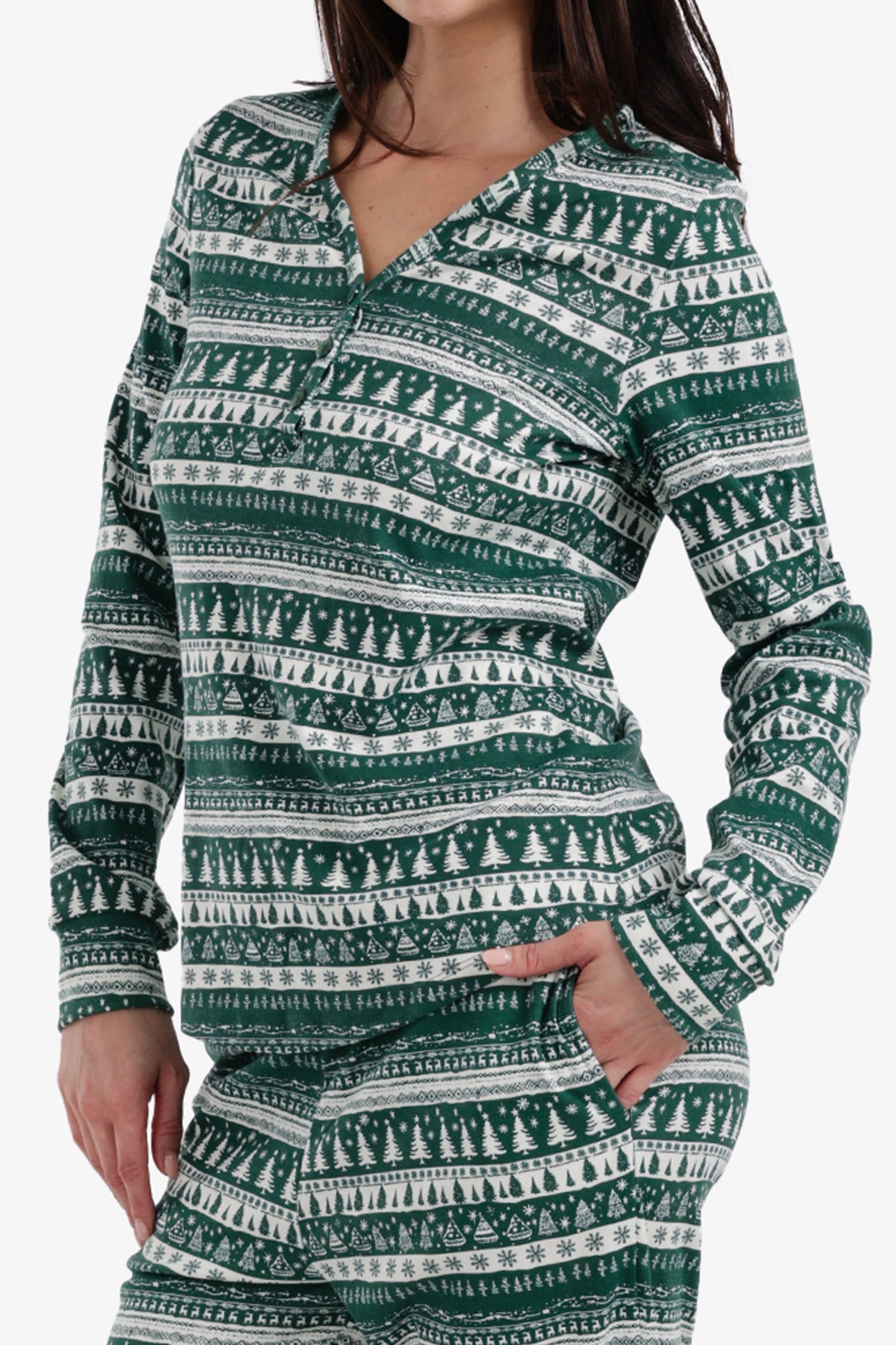 Henley Neck Pyjama Set