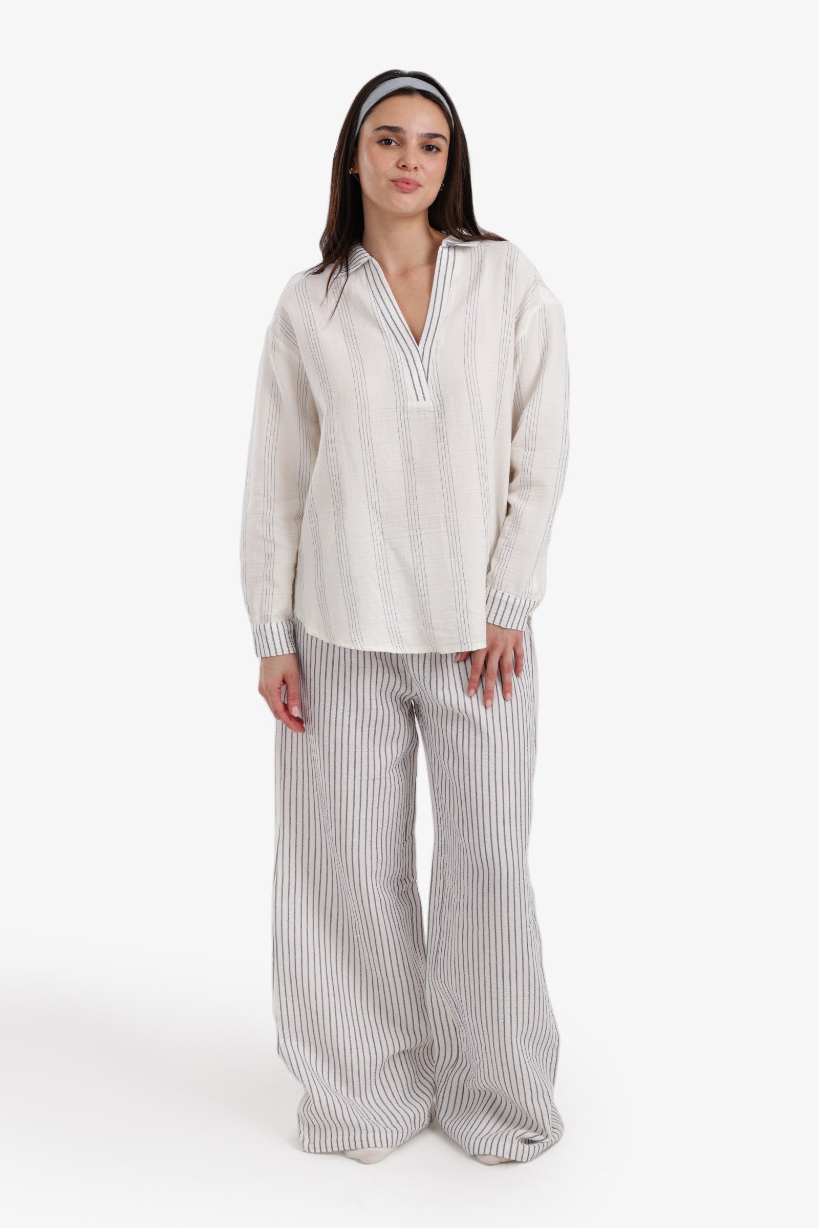 Relaxed Collared Pyjama Set