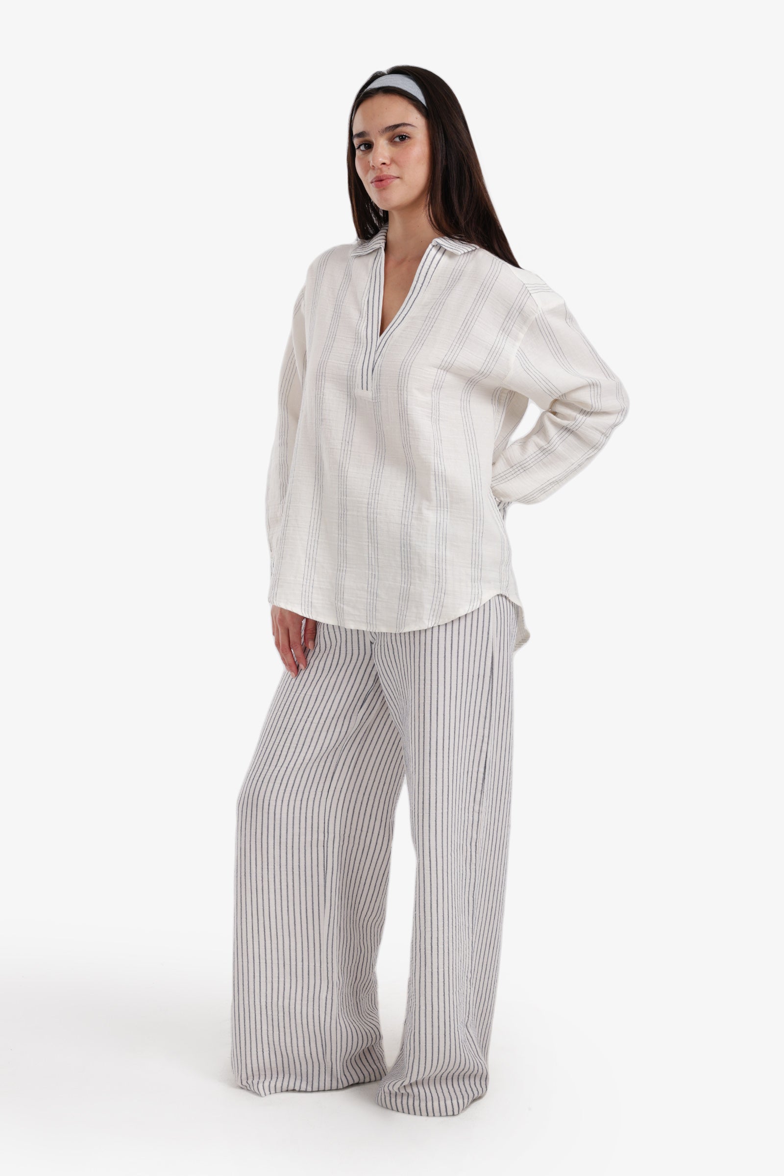 Relaxed Collared Pyjama Set