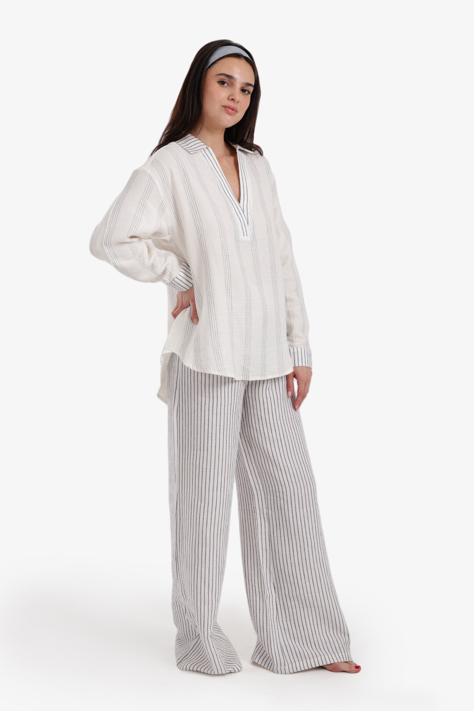 Relaxed Collared Pyjama Set