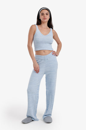 Sleeveless Cropped Pyjama Top