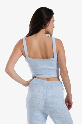 Sleeveless Cropped Pyjama Top