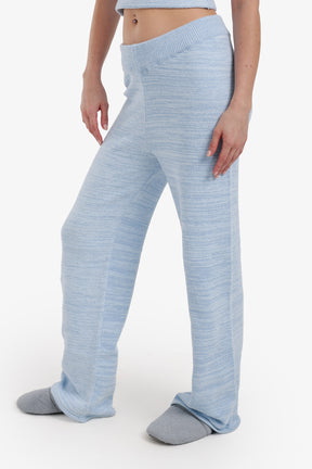 بنطلون بيجامة مريح بنقشة هيذر