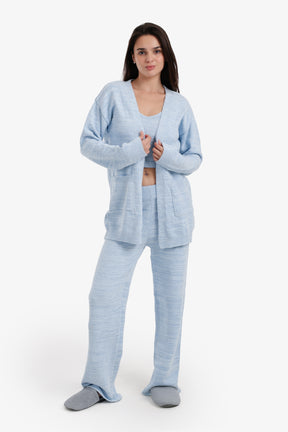 Relaxed Heathered Robe