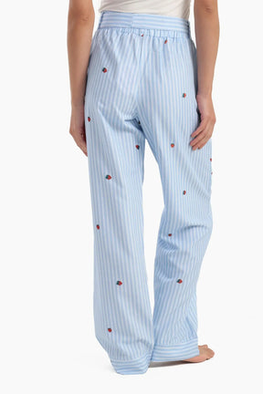 Striped Strawberry Printed Pyjama Pants