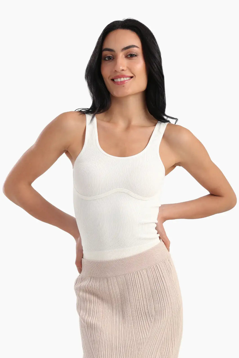 Slim Fit Ribbed Crop Top