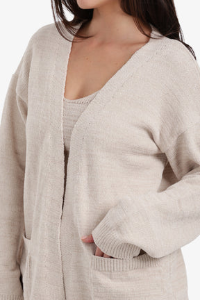 Relaxed Heathered Robe