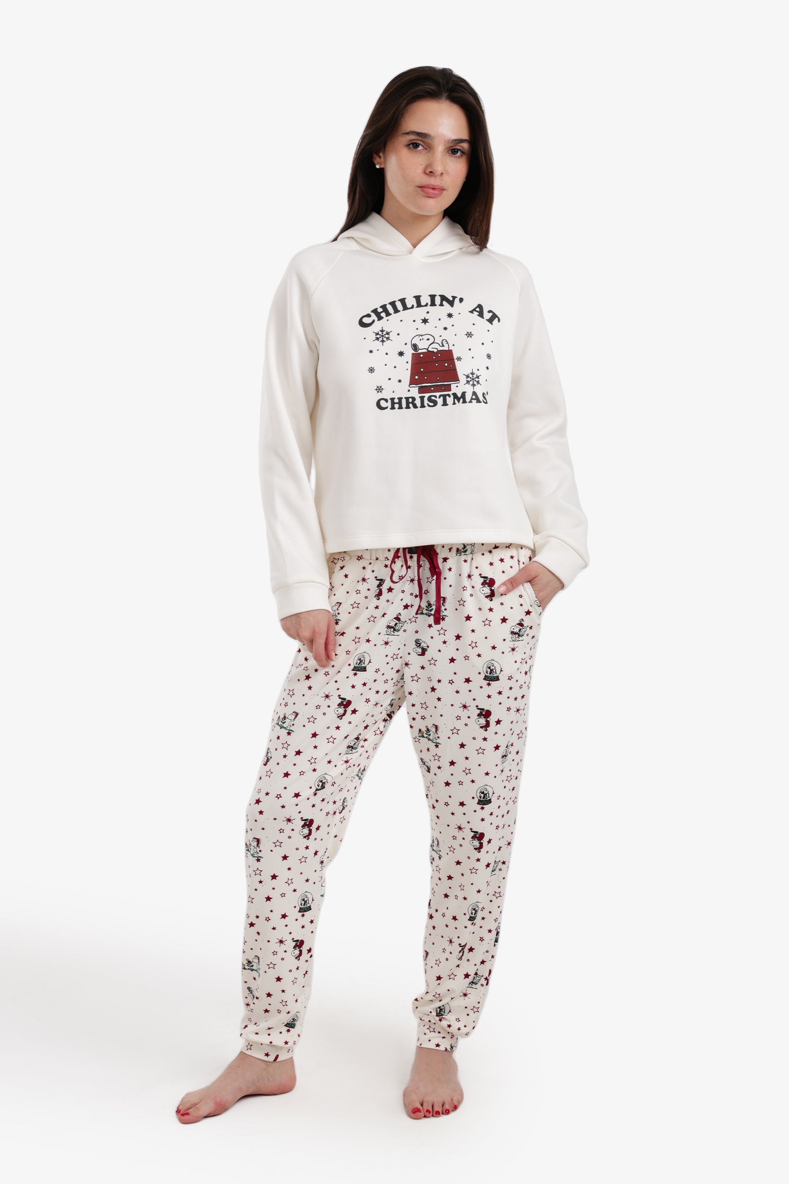 Long Sleeve Hooded Pyjama Set