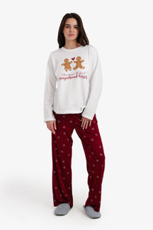 Gingerbread Print Pyjama Set