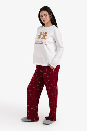 Gingerbread Print Pyjama Set