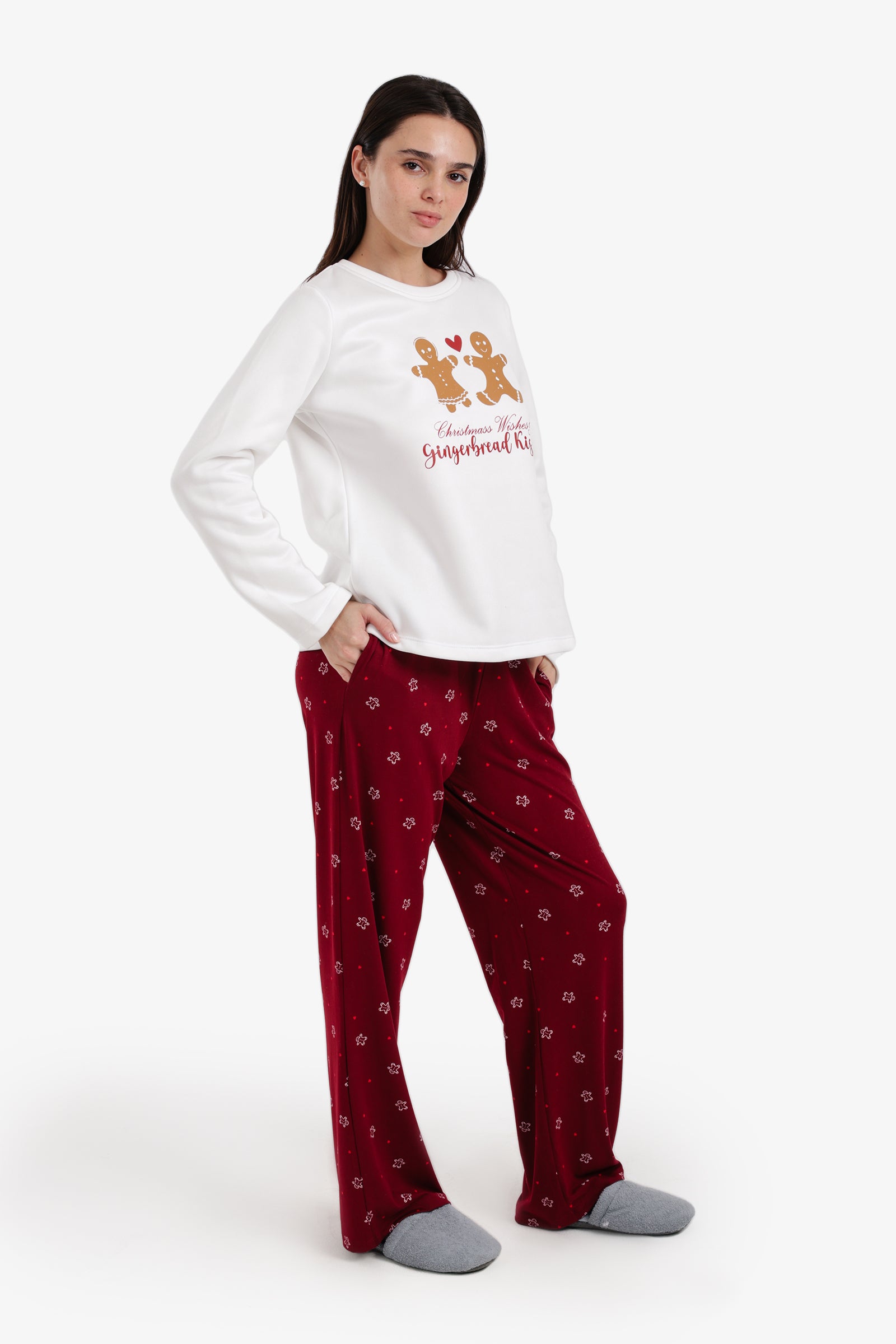Gingerbread Print Pyjama Set