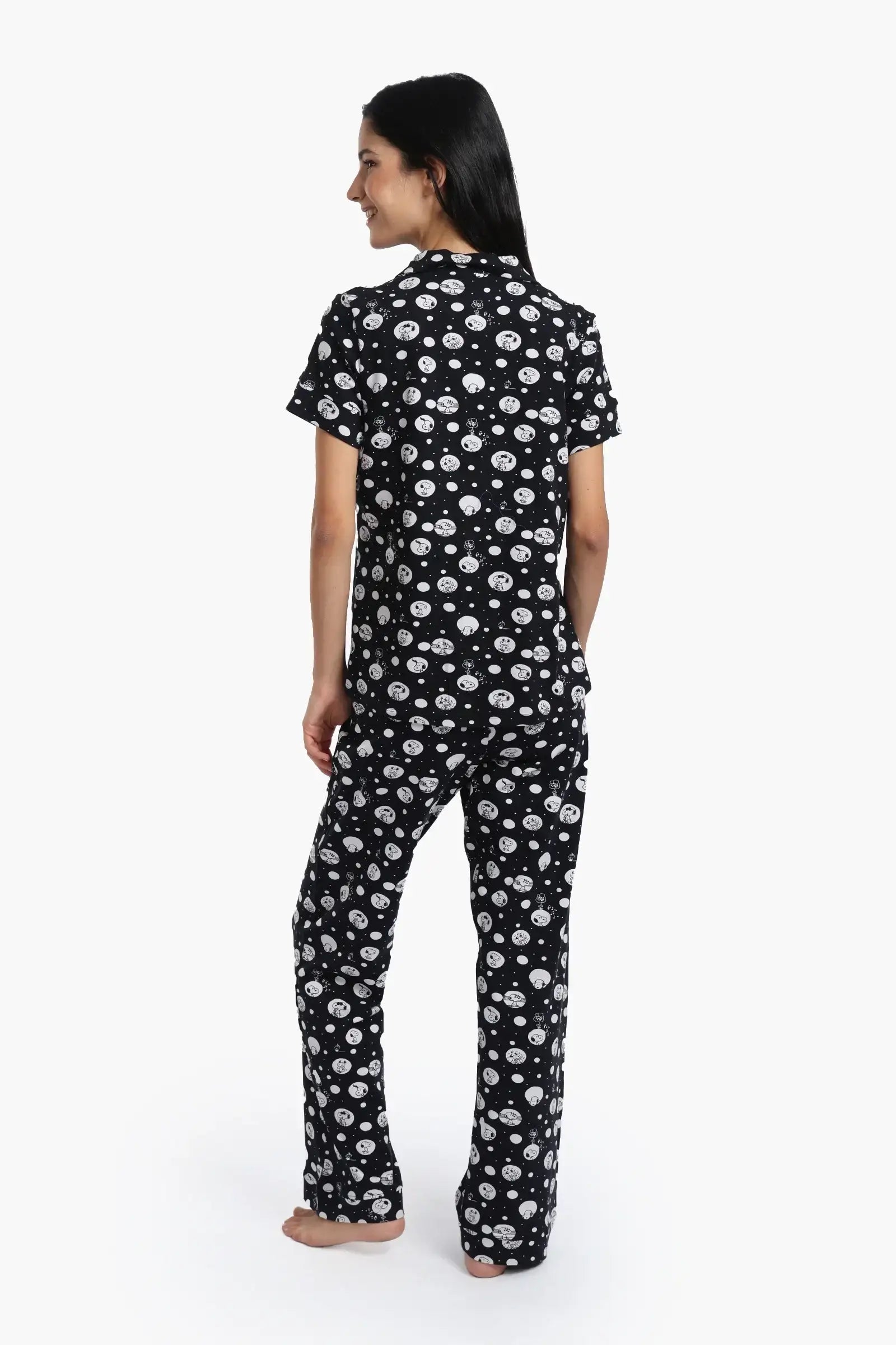 Pyjama Set with Snoopy Print