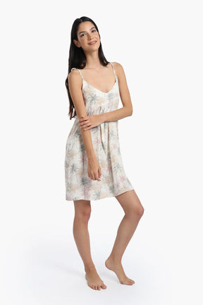 Palm Printed Nightgown