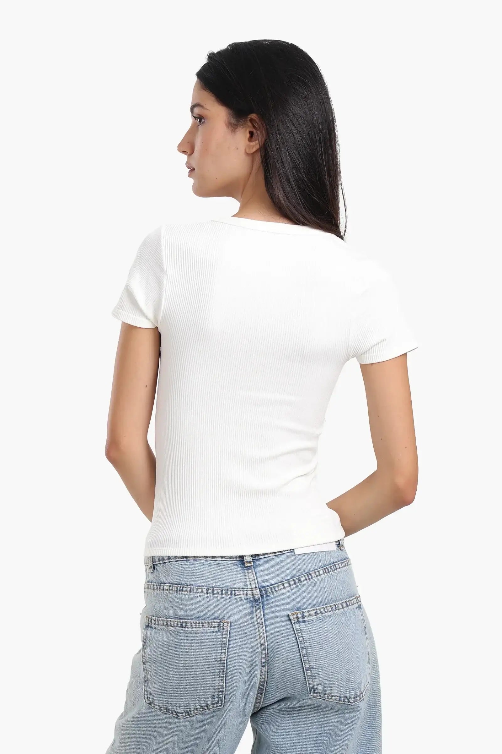 Snap Front Button Top