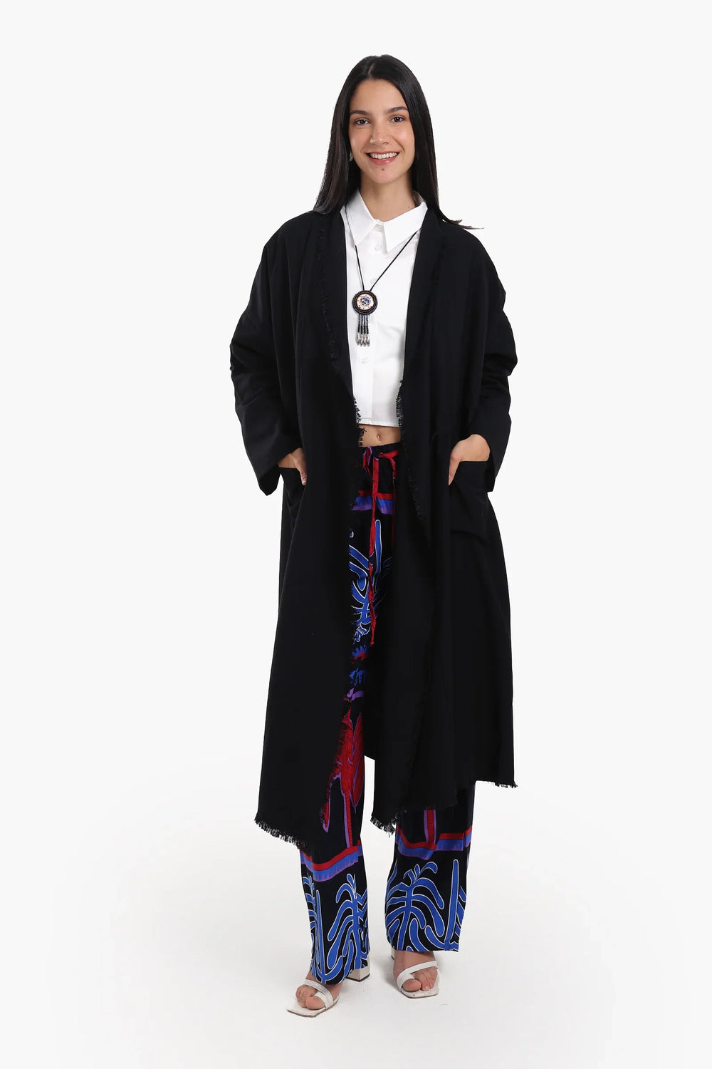 Flowing Polyester Kimono