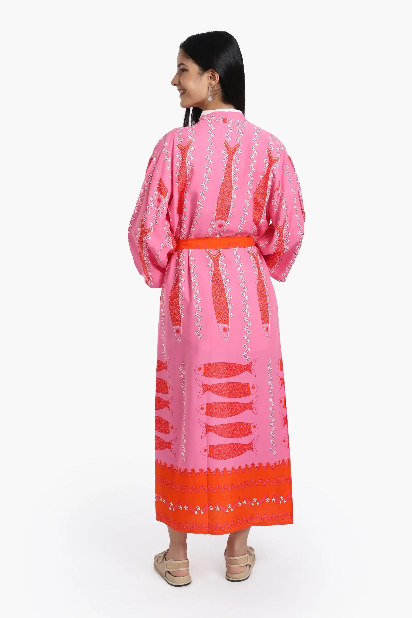 كيمونو بنقشة السمك