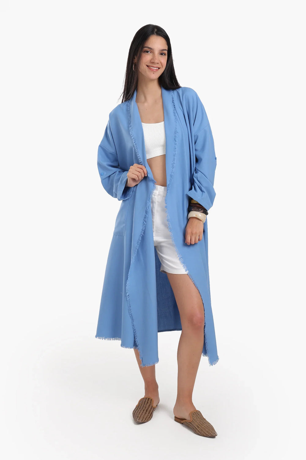 Flowing Polyester Kimono