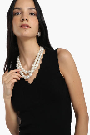 Seamless Zigzag V-Neck Top