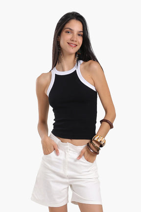 Soft Rib Racer Top