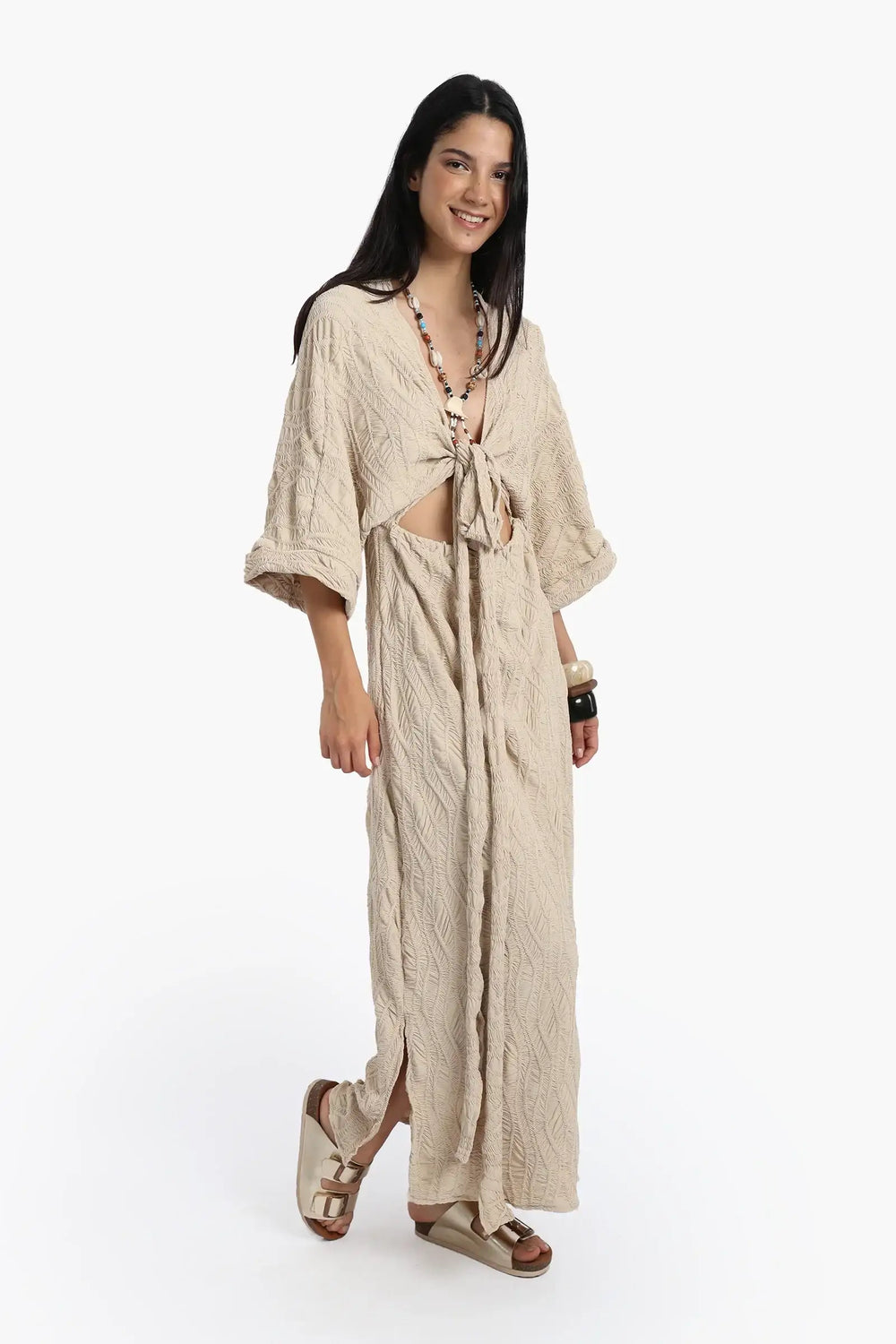 Front Cut-Out Beach Dress