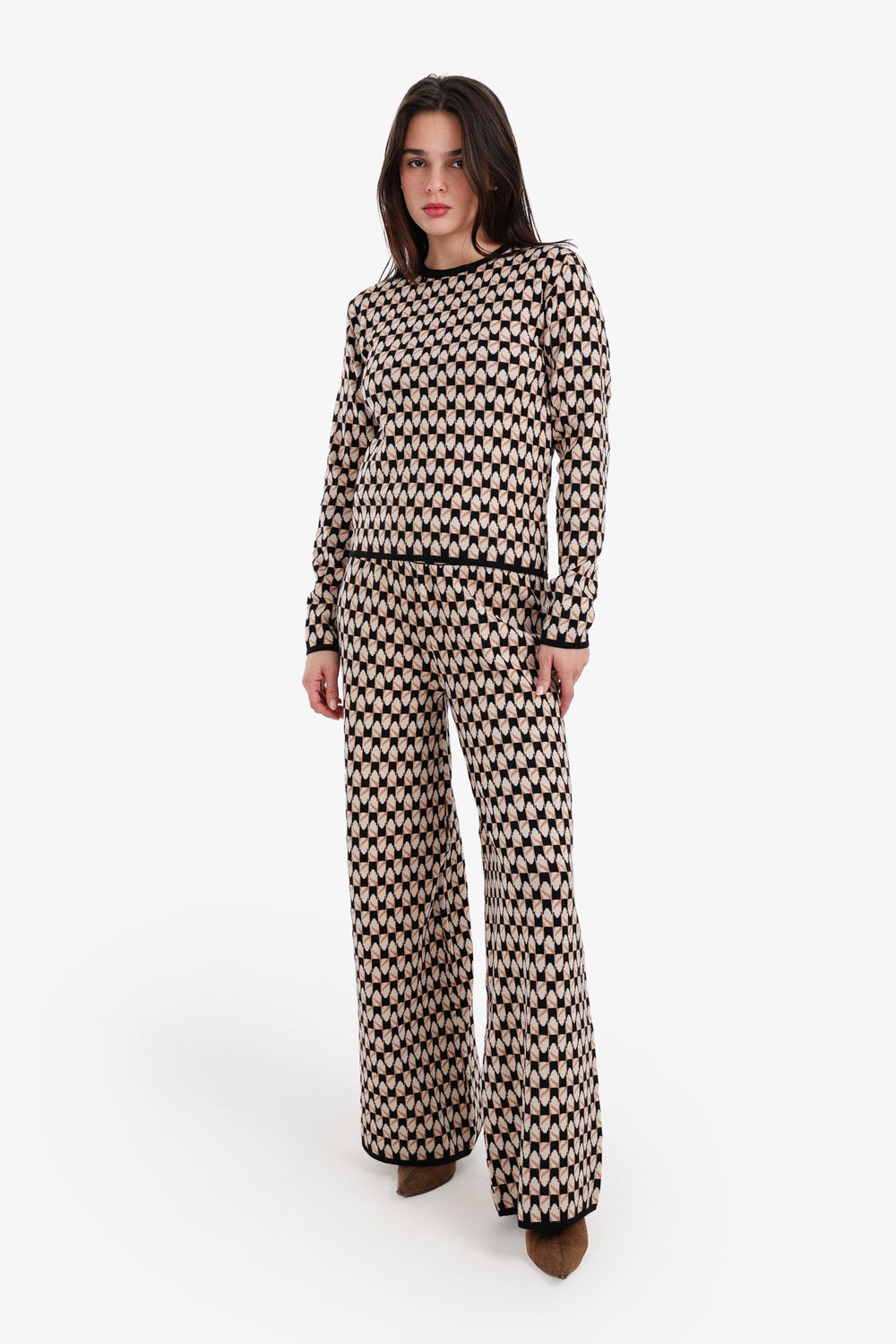 Self Pattern Lounge Pants