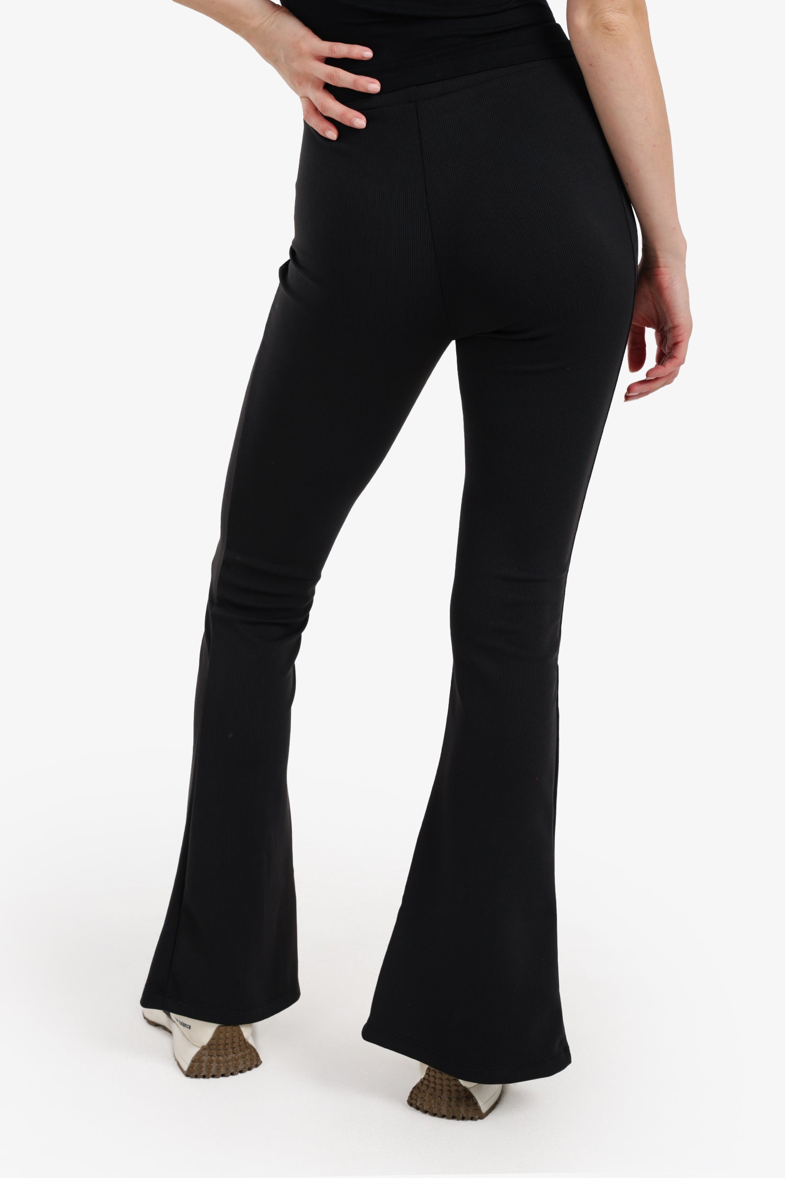 Split-Hem Flare Pants